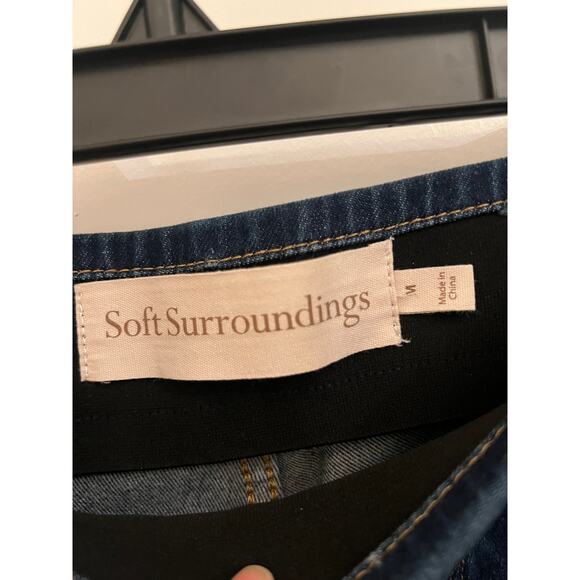 Soft Surroundings Women's Medium Wash Pull on Elastic waist M High Rise jeans - Picture 3 of 8